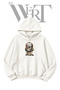 "Mental Cage" Pre-Printed White Hooded Sweatshirt (2-Ply)