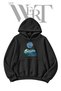 Starry Night Van Gogh Pre-Printed Black Hooded Sweatshirt (2-Ply)