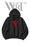 Slipknot "Faces" Pre-Printed Black Hooded Sweatshirt (2-Ply)