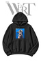 Deniz Aslani Pre-Printed Black Hooded Sweatshirt (2-Ply)