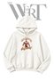 Old School Arnold Pre-Printed White Hooded Sweatshirt (2-Ply)