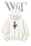 Anaca Venegas Pre-Printed White Hooded Sweatshirt (2-Ply)