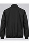 Mock Neck, Snap-Fastened Button, and Zipper-Closure Transitional Jacket - 2
