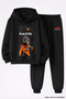 OSCAR PİASTRİ NEW SEASON PRINTED 3-PLY QUALITY SWEATSHIRT AND SWEATPANTS KIDS' SET