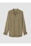 Peak New Season Khaki Women's Shirt with Ruched Detail