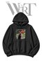 Bodybuilder Fire Pre-Printed Black Hooded Sweatshirt (2-Ply)