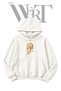 Golden Lion Pre-Printed White Hooded Sweatshirt (2-Ply)