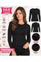 Men's and Women's Thermal Underwear Set with Brushed Inside Lining—Top and Bottom Set That Provides Heat-Retaining Comfort - 5