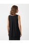 Women's Black Strapless Basic Blouse, Relaxed Fit - 2