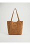 9053 GENUINE LEATHER SUEDE SHOULDER BAG FOR WOMEN - 2