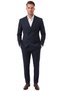 Men's Slim Fit Double-Breasted Navy Blue Suit – Stretch Fabric Casual-Chic Business 2702414 - 5