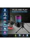 ميكروفون ألعاب RGB بمنفذ USB للكمبيوتر وPS5، ميكروفون مكثف مع خاصية كتم الصوت السريع والتحكم بالصوت وفلتر البوب - 2