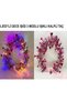 Fuchsia tasseled night glow 3-mode led crown with 39 lights - 3