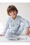 Rmz Gi̇yi̇m Farkiyla Shirt Roba Collar Boys' Pajama Set - 2