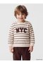 Rmz Gi̇yi̇m Farkiyla Striped Nyc Printed Baby Boy Set - 2