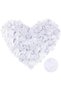 White Color Rose Petal Shaped Confetti 10 Packs 1000 Pieces