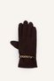 Women's Gloves with Chain Detail I2808AX26WN - 2
