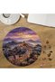 Special-Cut Round 272-Piece Wooden Puzzle with Great Wall of China Design MPDA3144