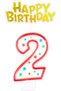 Colourful Numerical Candle #2