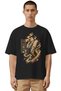 Unisex Oversized Crocodile One-Piece Anime Character Front-Printed Premium T-Shirt