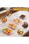Stackable Dumpling Tray, Multi-Layer Food Storage Container, Clear Snack Organizer Case wi - 6