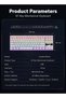 Mechanical Keyboard, Multi-Platform Support (Windows/Mac/Linux/Tablet)，61-Key Removable US - 7