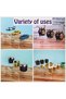 Forest Home SMARTPOINTS Acrylic Display Risers, Clear Rectangle Stands Shelf for Display 6pcs - 5
