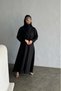 Plain Formal Linen Abaya - 4