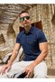 Men's Polo Shirts, Classic Button Cotton T-Shirt, Short Sleeve Casual Golf Tee Tops, Soft Lightweigh - 5