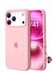 غطاء حماية لهاتف iPhone 17 Pro، مصنوع من السيليكون، مقاوم للصدمات مع حماية لعدسة الكاميرا