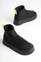 Women's Black Winter Fur Lined Thick Sole Boots Tr04Mk04A - 5