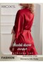 Women's Silky Satin Short Robe with Adjustable Tie and 3/4 Sleeves, Skin-friendly Lightweight Kimono - 4