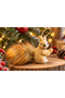 Ert-gft-502 decorative mini squirrel figurine 11x4x7 cm, christmas - 2
