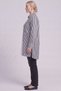 100% Cotton Printed Tunic with Detailed Design, Navy Blue - 3