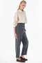 Lyocell Pants with Button Details, Charcoal Grey - 6