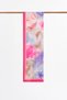 Brushstroke Abstract Pattern Shawl, Pink