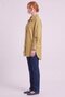 Green Cotton-Lyocell Tunic with Drawstring Details - 3