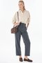 Lyocell Pants with Button Details, Charcoal Grey - 2