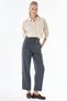 Lyocell Pants with Button Details, Charcoal Grey - 3