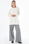 Ecru Knit Tunic with Pearl Details - 2