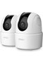 1080P Camera for Home, 2MP Indoor Cameras 2 Pack, 360° Wifi Camera, CCTV Camera for Home with Motion Tracking Two-Way Audio Night Vision Baby Monitor, Work with Aleax (Ranger 2C 2MP 2Pack)