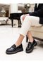D26KA 3220 Black Patent Leather Moccasins for Women