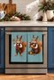 Winter Squirrel: Decorative 2-Piece Kitchen Towel Set with Squirrel and Ornament Design in Navy Blue, 35x55 cm - 5