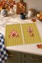 Vintage Carnival Circus and Balloon Mustard Yellow Patterned Decorative 2-Piece Kitchen Towel Set, 35x55 cm - 4