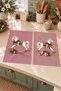Rose Rocking Horse: Powder Pink Patterned Digitally Printed 2-Piece Kitchen Towel Set, 35x55 - 5