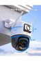 Dual Lens Outdoor Security Camera, 6MP Wireless CCTV Camera for Home with AI Human Vehicle Detection/Color Night Vision/Work w/Alexa, Crusier Dual 2 2K+2K Wifi6 Pan & Tilt Surveilliance Camera - 8