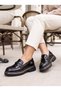 D26KA 3220 Black Patent Leather Moccasins for Women - 3