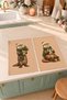 Woodland Otter and Package Beige Pattern Digitally Printed 2-Piece Kitchen Towel Set, 35x55 cm - 8