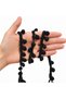 Black Ribbon Pom-Pom, 22.5 Meters, 1.1 cm, for Edge Embellishment, Decoration, Sewing, and Hobbies - 4