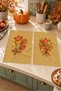 Maple Whispers Leaf and Branch Mustard Yellow Pattern Digitally Printed 2-Piece Kitchen Towel Set 35x55 - 3